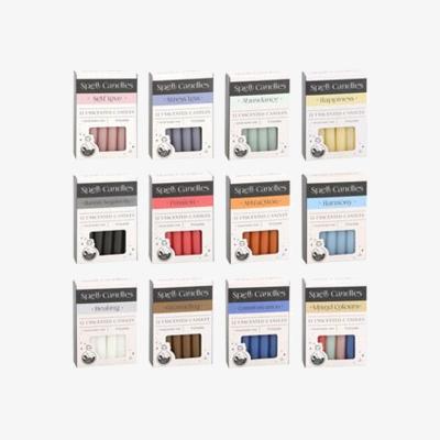 The Range Magickal Intentions 72 Herbal Spell Candle Set - Multicolor