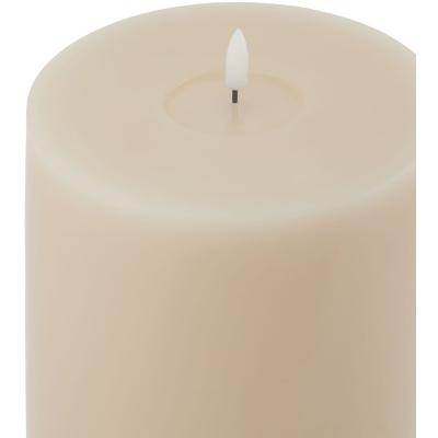 The Range Melt Effect 6X12 Led Wax Candle - Taupe