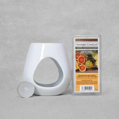 The Range Yankee Candle Exotic Fruits Wax Melt Warmer Gift Set G-SS22 - Grey