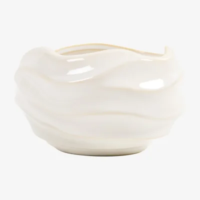 The Range Nori Ceramic Crackle Wick Candle - Cream