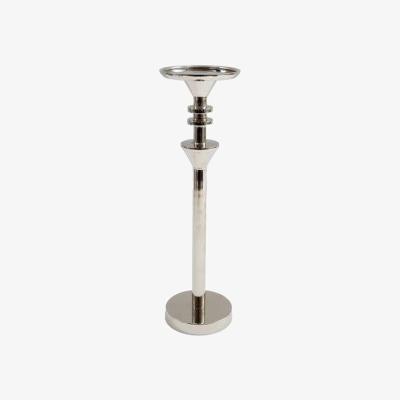 The Range Chloe Pillar Candle Stand  - Silver