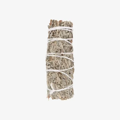 The Range Blue Sage Smudge Stick Native American Cleansing Wand - White