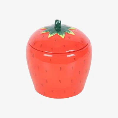 The Range Something Different Tutti Frutti Strawberry Candle Jar - Red/Green