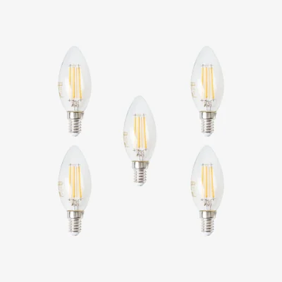 The Range 4.5 Watt E14 Candle LED Filament Warm White Bulb - Warm White / 5