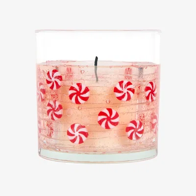 The Range XL Candy Cane Glass LED Light Up Candle