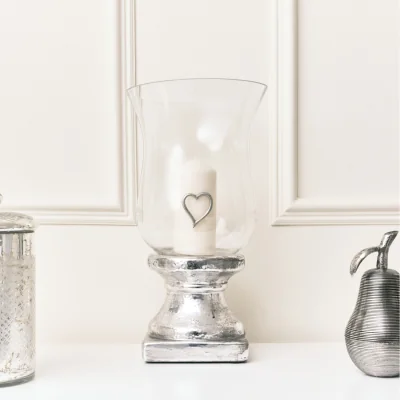 The Range Metal Heart Candle Pin - Silver