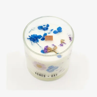 The Range Agnes and Cat Botanical Soy Wax Candle Moorland 350g - White