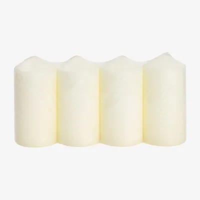 The Range Pack of 4 Church Candles - White