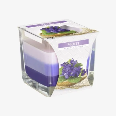 The Range Violet Rainbow Jar Candle - 32 Hour Glow - Violet
