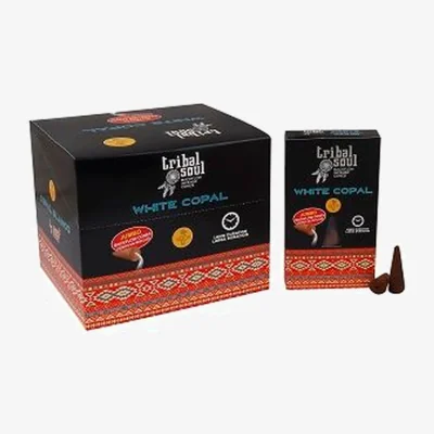 The Range Tribal Soul Backflow Incense Cones Copal Ancient Aroma Sti - Black