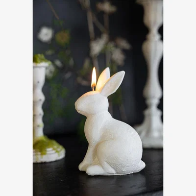 Rockett St George White Rabbit Candle