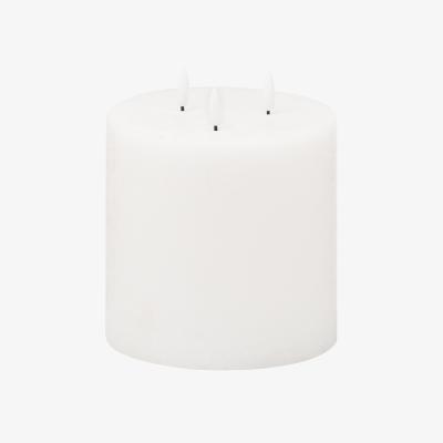 The Range Luxer Collection Natural Glow 6x6 LED White Candle - White
