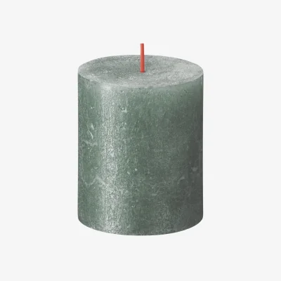 The Range Blue Bolsius Rustic Shimmer Metallic Candle - Blue