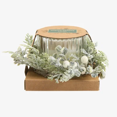The Range Winter Garden Candle with Floristry
