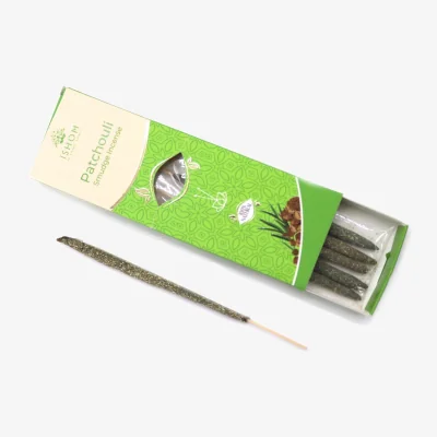 The Range Ishom Patchouli Earthy Smudge Incense for Relaxing, Long Lasting - Brown