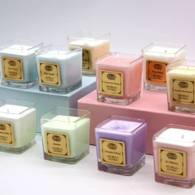 The Range Eco-Friendly Soybean Jar Candles - Bamboo - Green