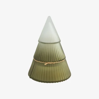 The Range Spruce and Cedar Glass Tree Candle