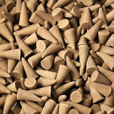 The Range Exotic Amber Incense Cones in Vibrant Colors - Brown