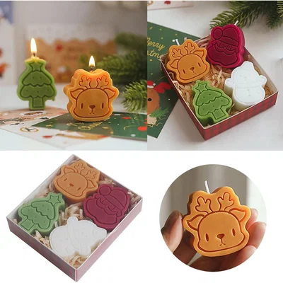 The Range 4 Piece Christmas Scented Candles Set - Festive