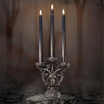 The Range Baphomet's Radiance Candelabra with LED Candles - 46cm
