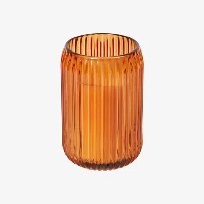The Range Ribbed Glass Candle