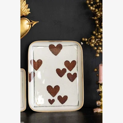 Rockett St George Beautiful Hearts Tray