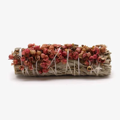 The Range Smudge Stick Sage and Pirul Seed Pure - White & Red