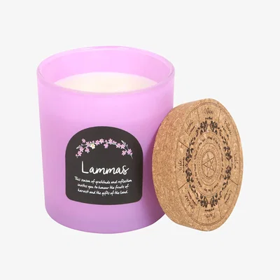 The Range Something Different Wheel Of The Year Cinnamon Orange Lammas Candle - Light Purple