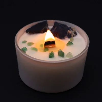The Range Chakra Crystal Candles Throat Chakra - Blue
