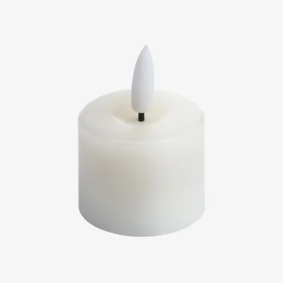 The Range Luxe Collection Natural Glow Led Tealight Candles (Pack Of 6) - Cream
