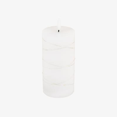 The Range Set of 3 LED Candles with String Light - White