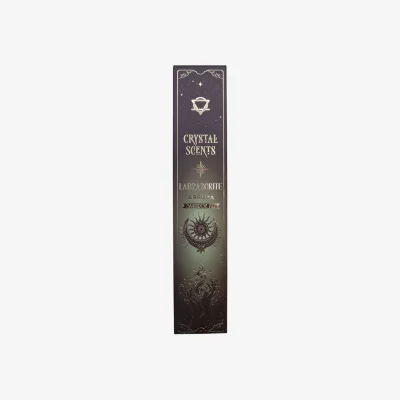 The Range Labradorite Crystal Smudge Incense, Herbal Arruda - Brown