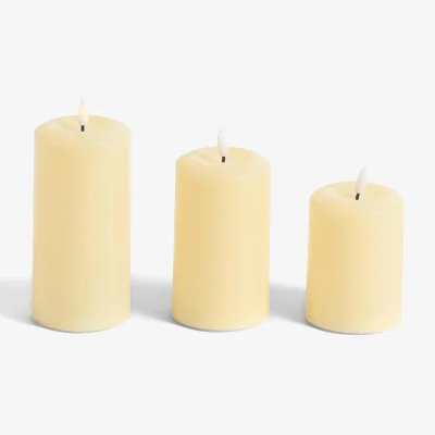 The Range OHS LED Candles - Cream