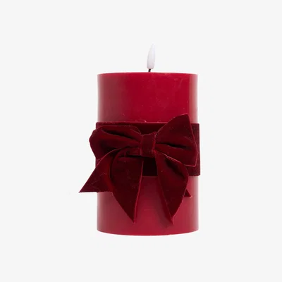 The Range Assorted Velvet Bow LED Candle