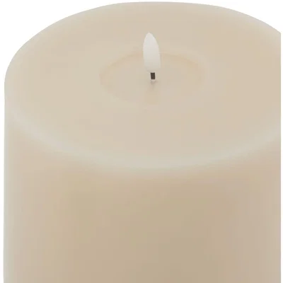 The Range Melt Effect 6X8 Led Wax Candle - Taupe