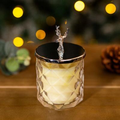 The Range Lemon Lavender Scented Candle  - Clear,Silver,Cream