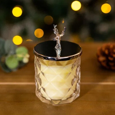 The Range Lemon Lavender Scented Candle  - Clear,Silver,Cream