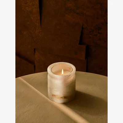 Soho Home Bergamot & Mandarin Zest Alabaster Marble Candle 250g