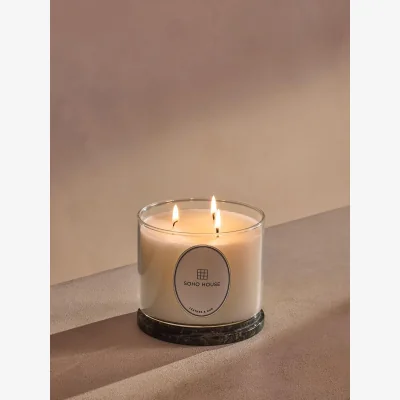 Soho Home Leather & Oud Candle, 660g