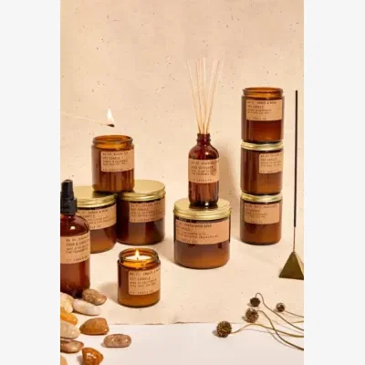 Urban Outfitters P. F. Candle Co. Sandalwood Rose Soy Candle Dia: 7.3cm x H: 8.9cm at Urban Outfitters