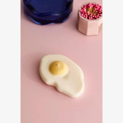 Urban Outfitters Nata Oeuf Au Plat Candle - White ALL at Urban Outfitters