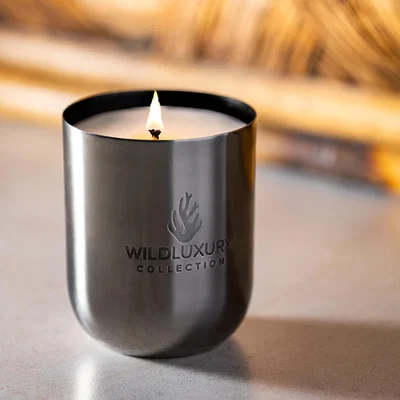 Wolf & Badger Black Kakadu Candle | Small | Wild Luxury Collection