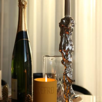 Wolf & Badger Yellow / Orange Saffron Candle | Defrei