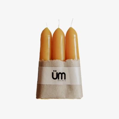Wolf & Badger Yellow / Orange Finger Taper Candles | Studio Üm