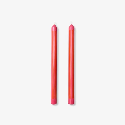 Wolf & Badger Pink / Purple / Red Pink Lady Dinner Candles | Pygmalion London