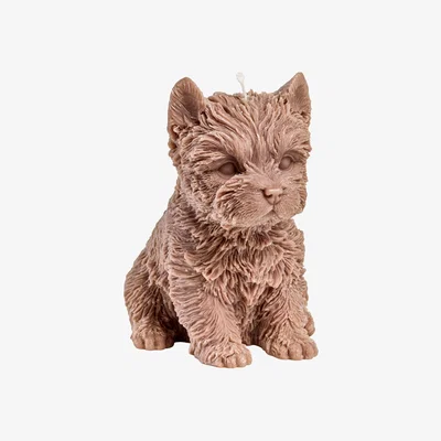Wolf & Badger Yorkshire Terrier Candle - Brown | Love Ally