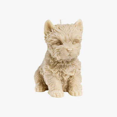 Wolf & Badger Neutrals Yorkshire Terrier Candle - Blonde | Love Ally