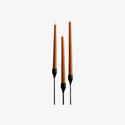 Wolf & Badger Brown Taper Candles | Studio Üm