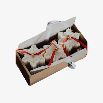 Wolf & Badger White Snowflake Candles Set | Studio Üm