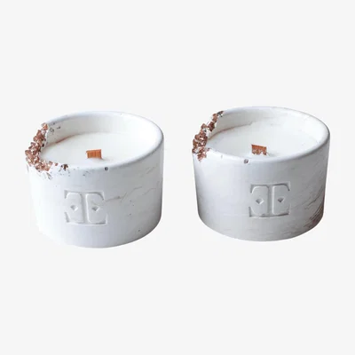 Wolf & Badger White / Neutrals Moon & Fig Midi Candle Set | Esti Living